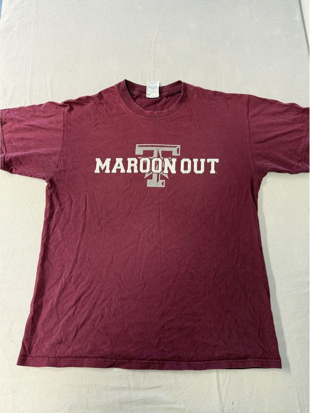 Vintage Maroon Out T-shirt Texas A&M University 2005 - M